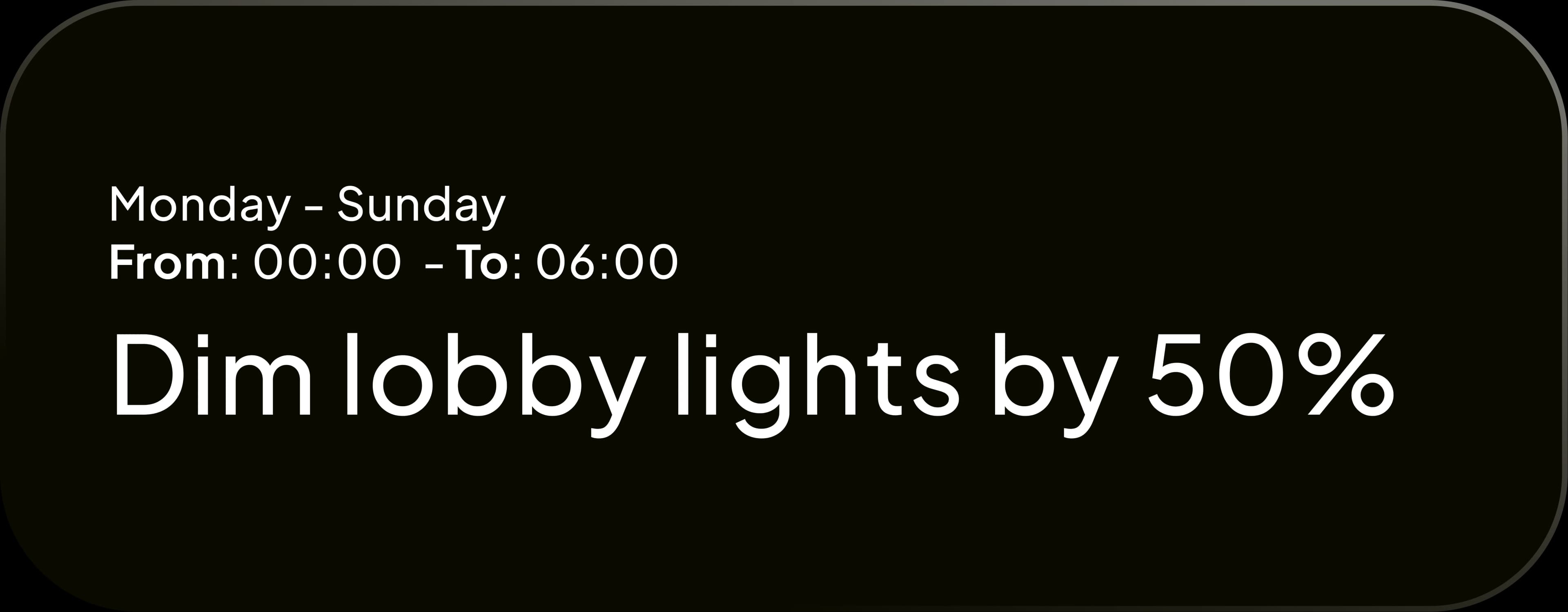 Lighting automation interface